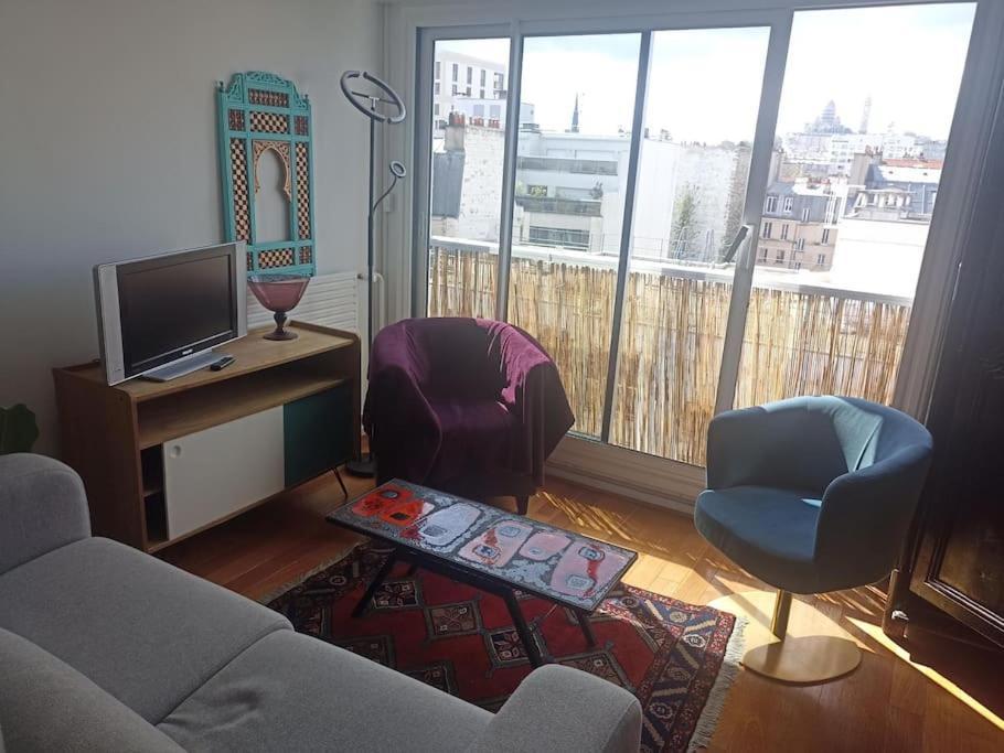 Vue Sur Le Sacre Coeur Montmartre Apartment Paris Exterior photo